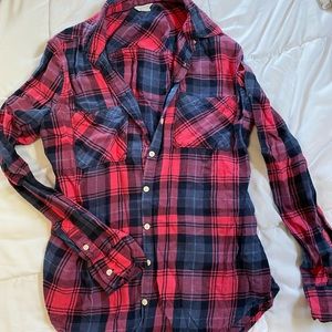 Aeropostale women’s flannel, size M, $10